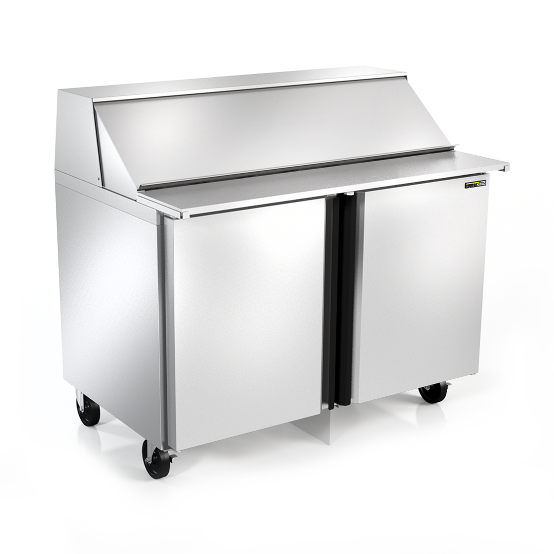 Silver King SKPS8 115V 8 Pan Refrigerated Countertop Food Prep Station  Table Top Sandwich Shop - 43L x 16 1/2W x 10H